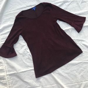 Burgundy top